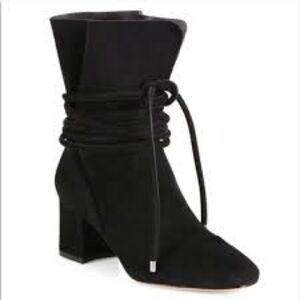 ALEXANDRE BIRMAN Betsy Black Suede Ankle Boots‎ Size 36
